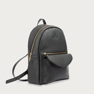 Genuine Leather Backpack - Color Black